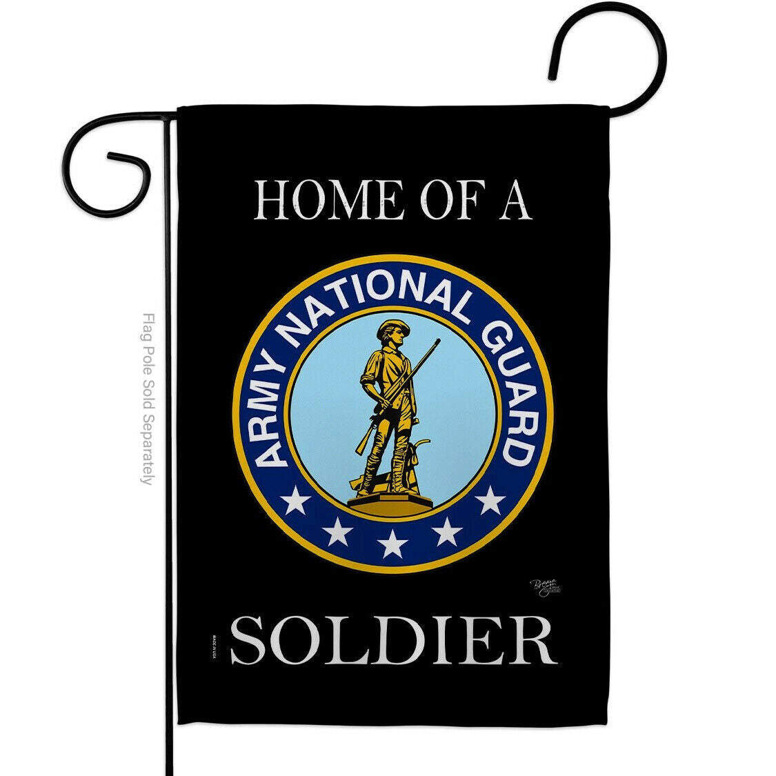 Two Group Flag Home Of National Guard Soldier Military Army Decor Flag 