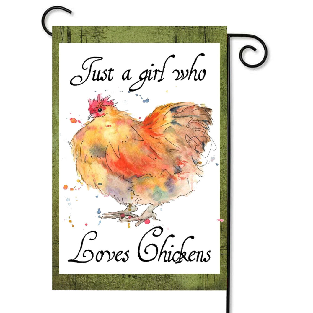 Flags Galore Love Chickens Garden Flag