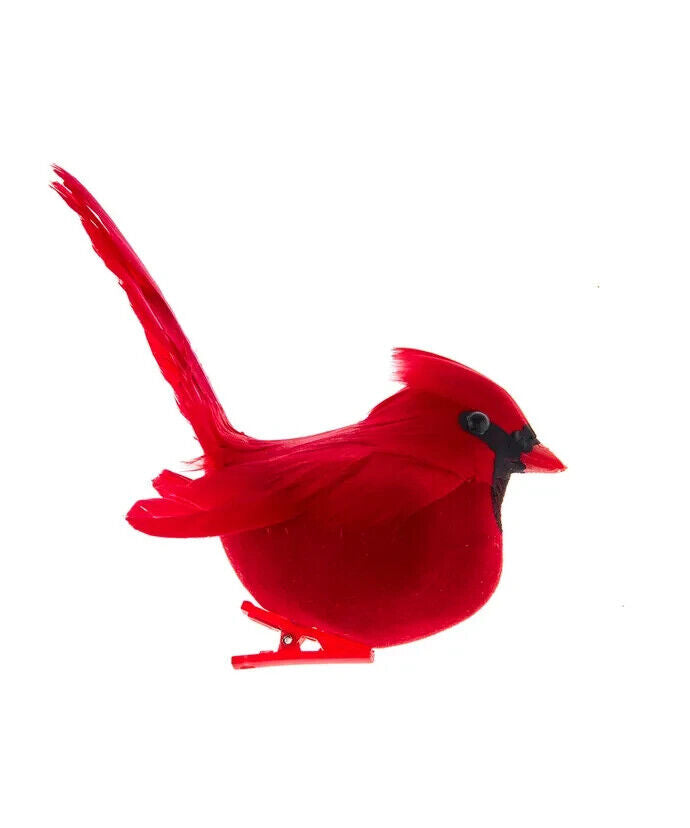 Tail Up Male Cardinal Clip-On Ornament H3168