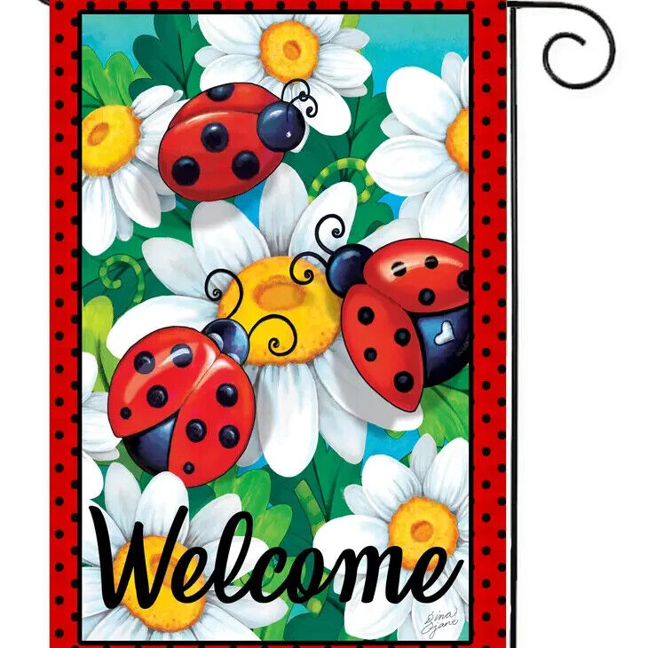 Flags Galore Lady Bugs Garden Flag