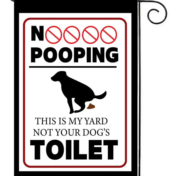 Flags Galore No Pooping Dog Garden Flag