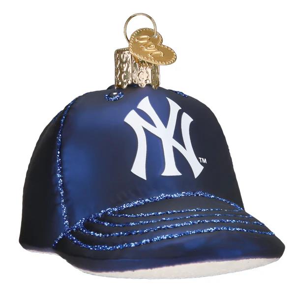 Old World Christmas Yankees Baseball Cap Ornament