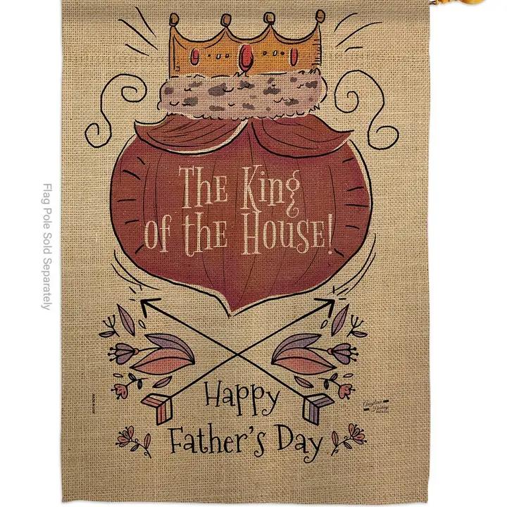 Two Group Flags The King of House Family Father Day House Flag