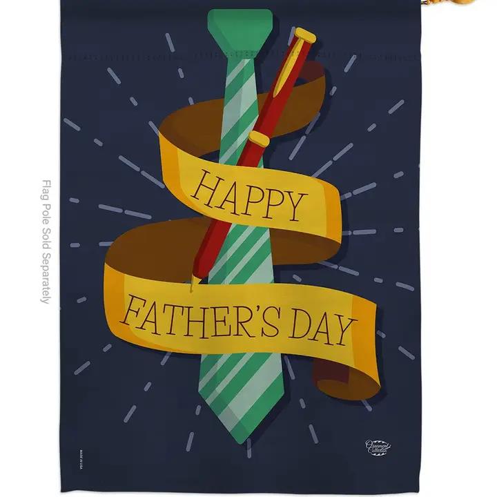 Two Group Flags Happy Smartest Dad Family Father Day House Flag