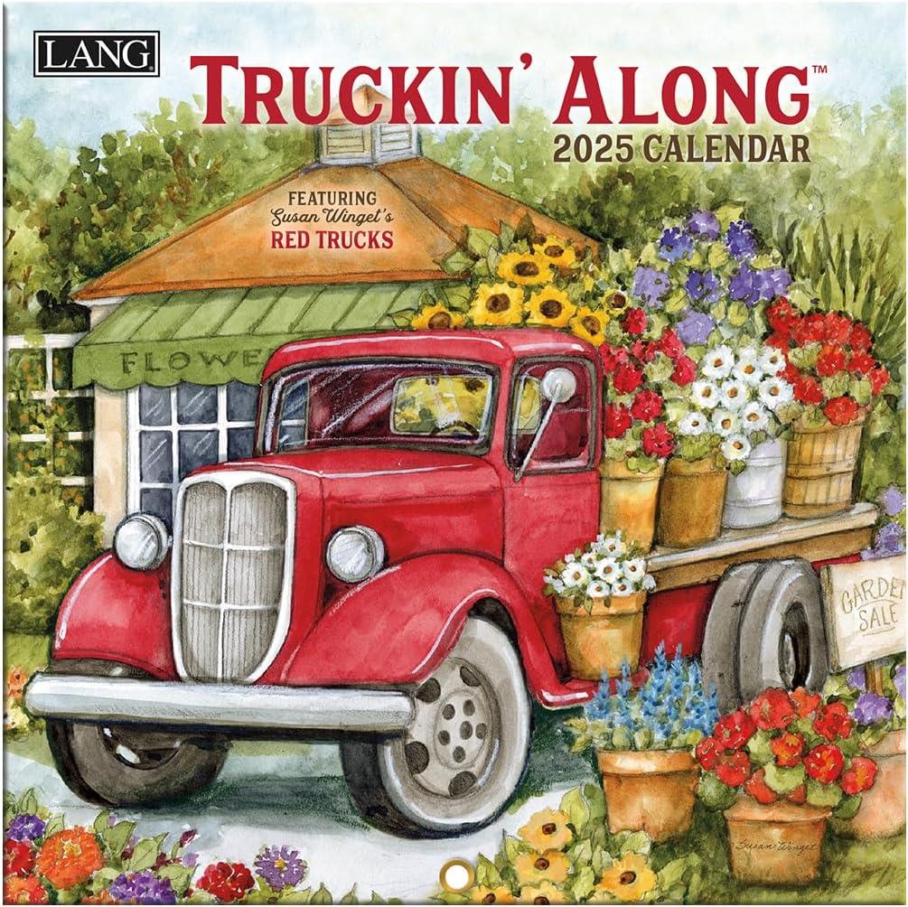 Lang Truckin Along 2025 Mini Wall Calendar