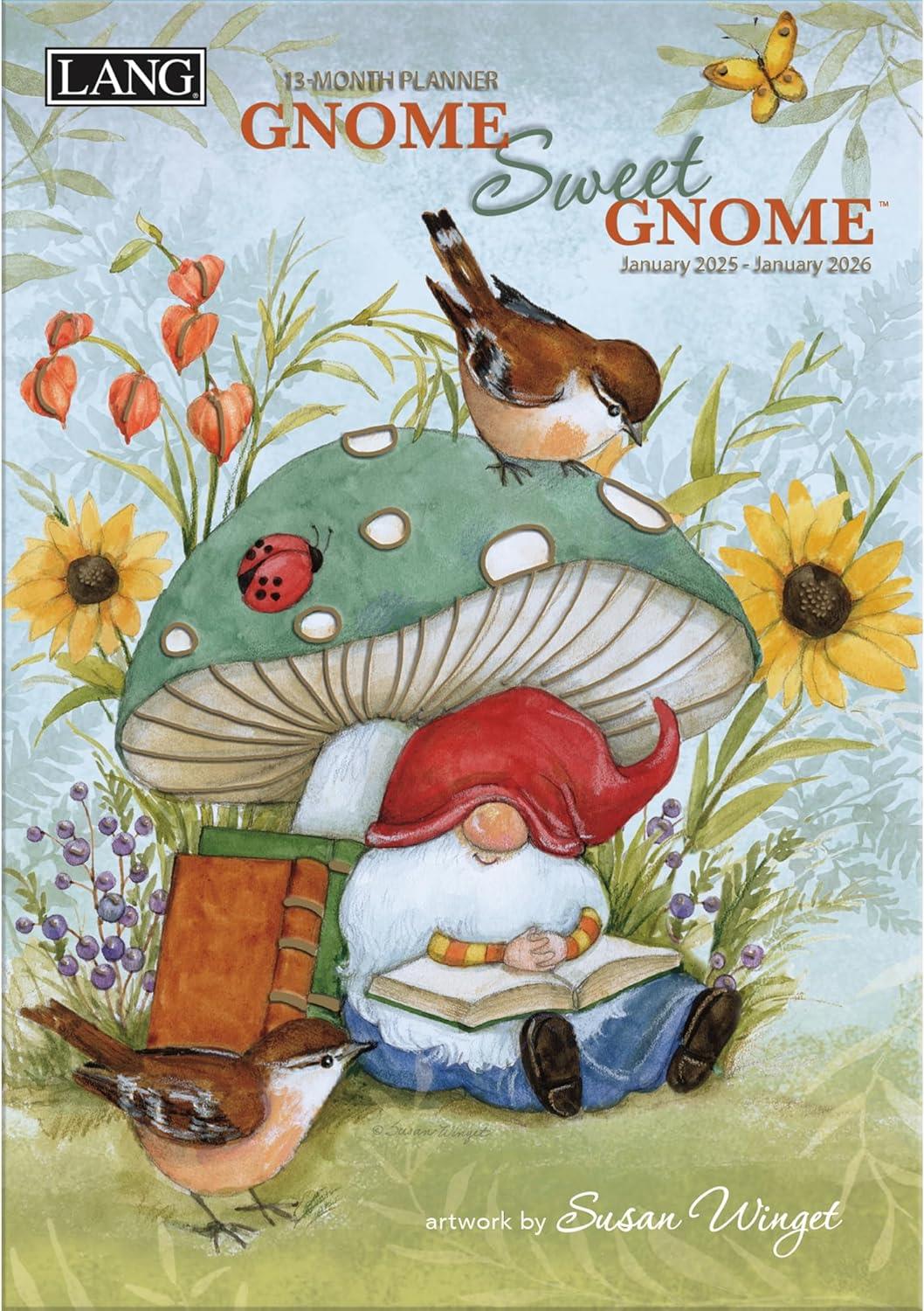 Lang Gnome Sweet Gnome 2025 Monthly Planner