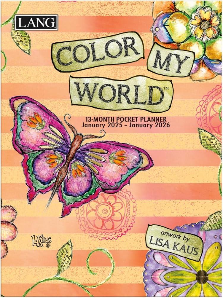 Lang Color My World 2025 Monthly Pocket Planner