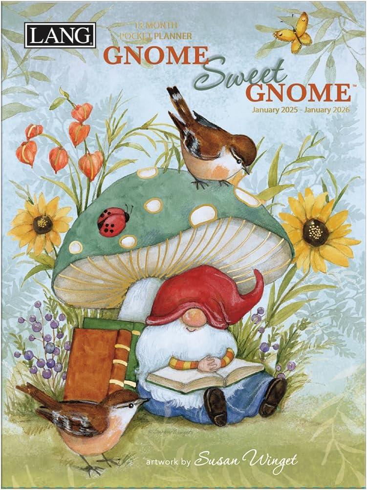 Lang Gnome Sweet Gnome 2025 Monthly Pocket Planner