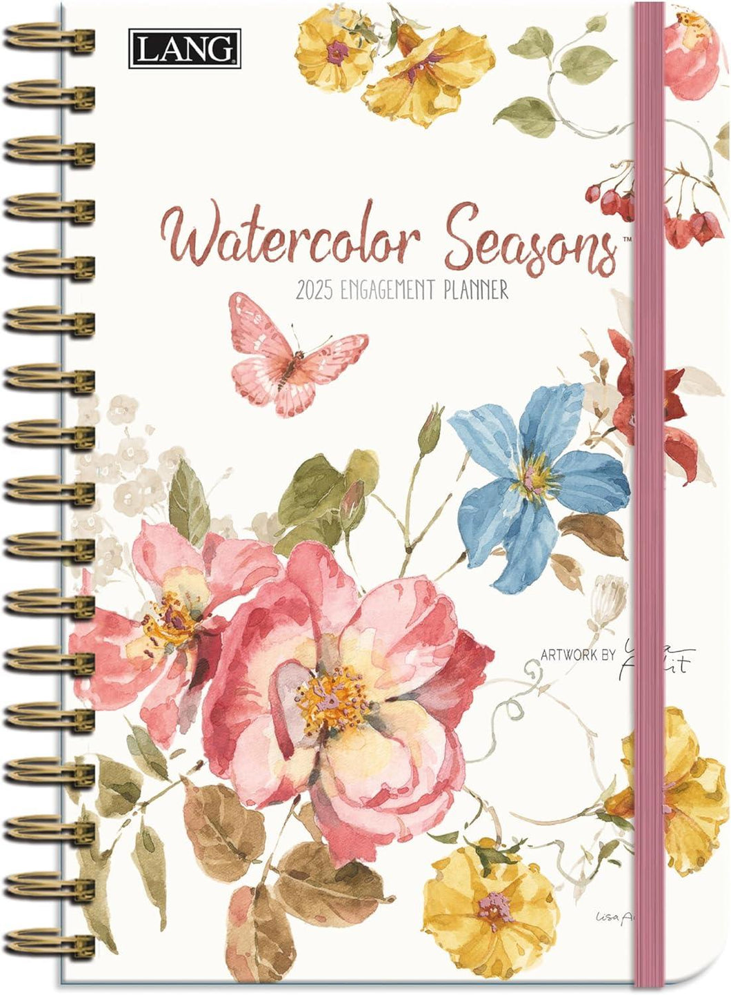 Lang Watercolor Seasons 2025 Spiral Engagement Planner