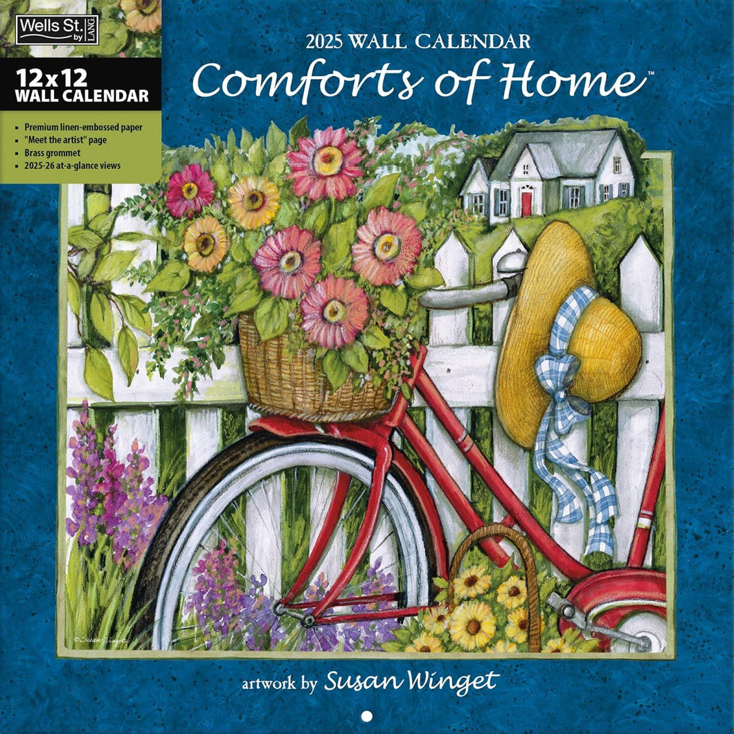 WSBL Comforts Of Home 2025 12X12 Wall Calendar