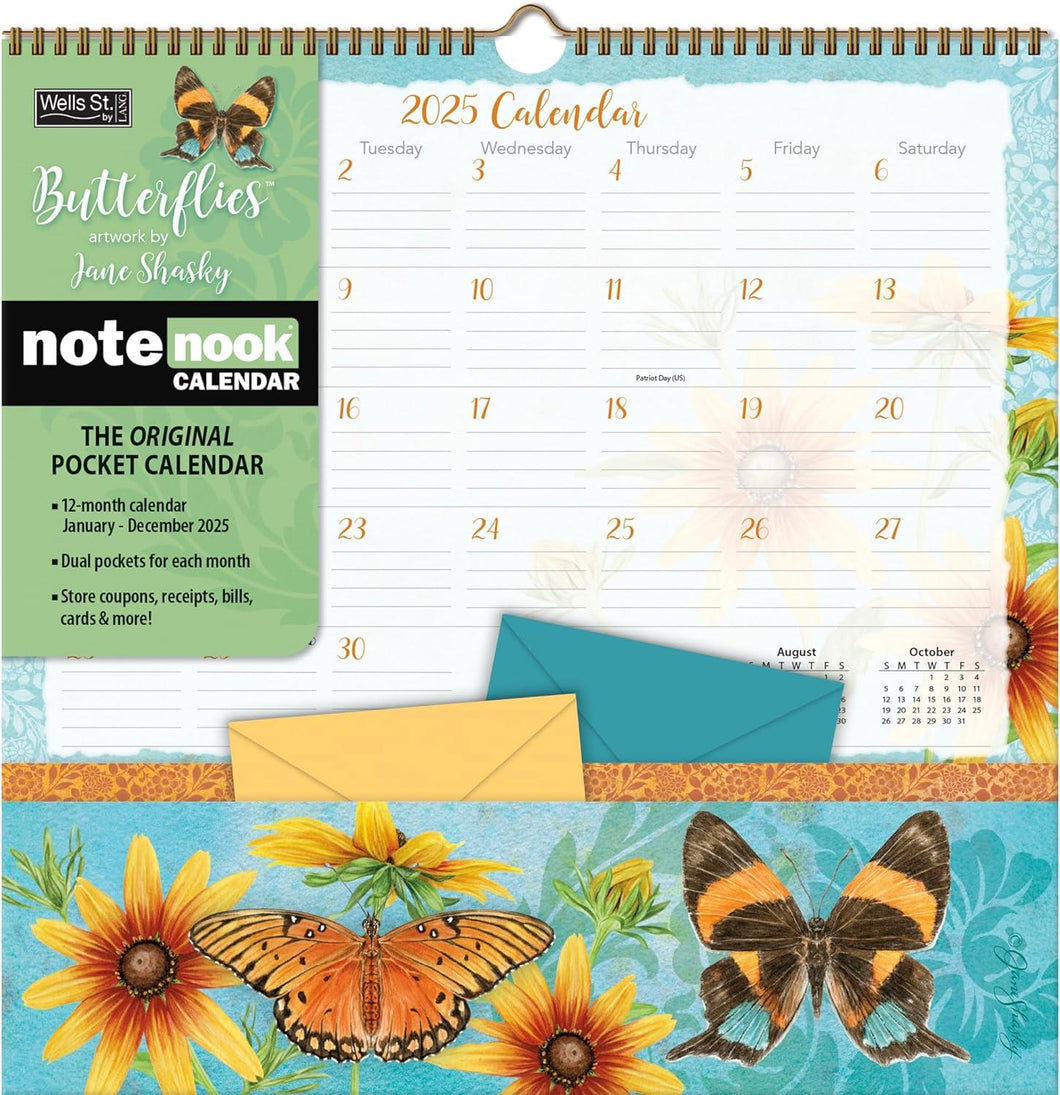 WSBL Butterflies 2025 Note Nook™ Calendar