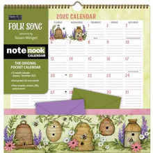 Load image into Gallery viewer, WSBL Folk Song 2025 Note Nook™ Calendar
