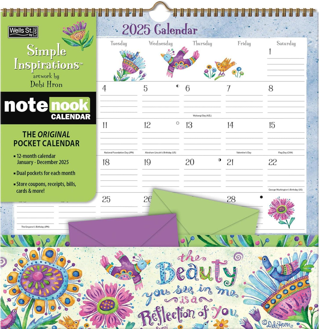 WSBL Simple Inspirations™ 2025 Note Nook™ Calendar