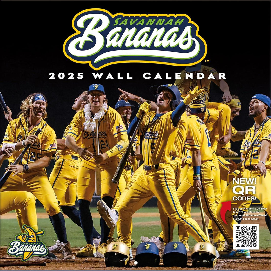 Turner Savannah Bananas 2025 12 X 12 Team Wall Calendar