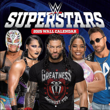 Load image into Gallery viewer, Turner WWE Superstars 2025 Mini Wall Calendar
