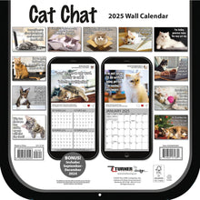 Load image into Gallery viewer, Turner Cat Chat Photo Die Cut 2025 Mini Wall Calendar
