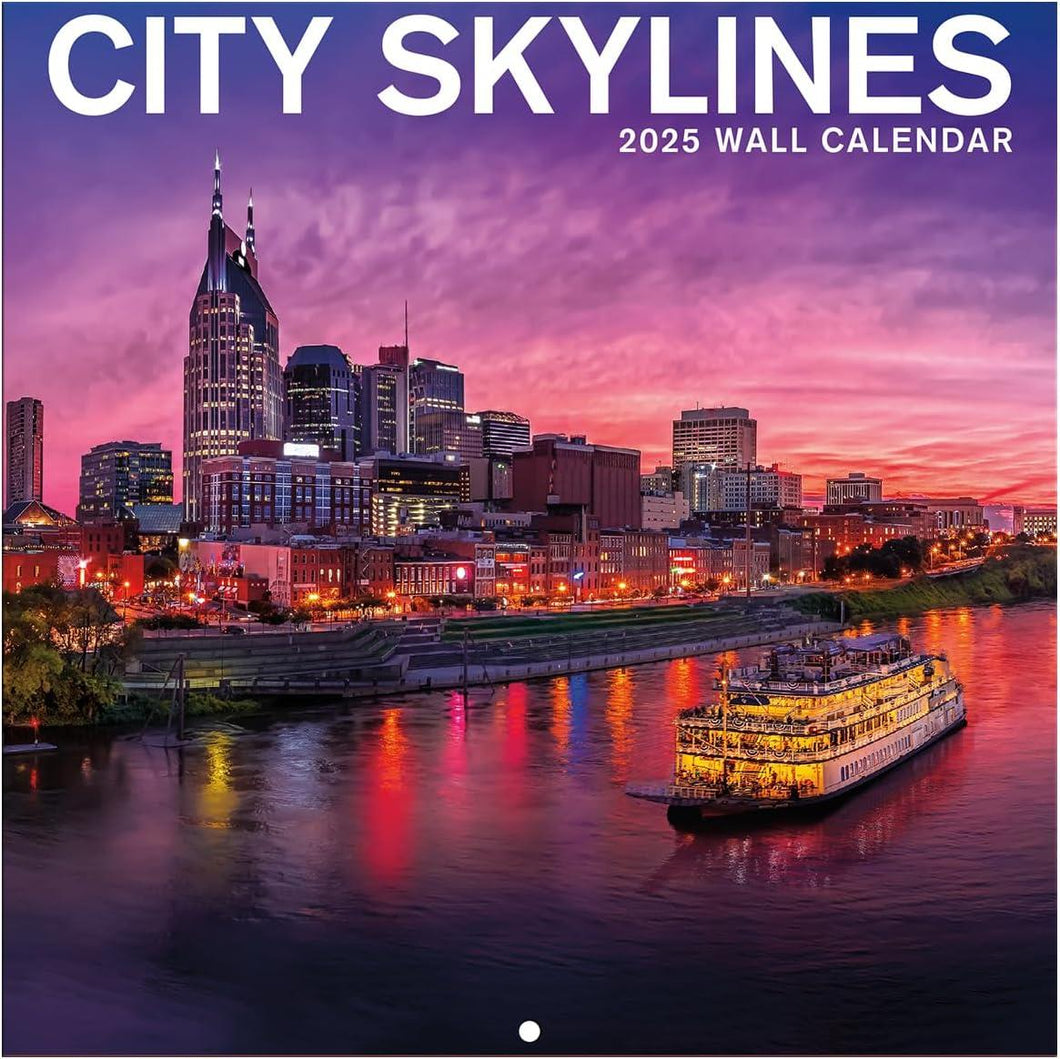 Turner City Skylines Photo 2025 Mini Wall Calendar