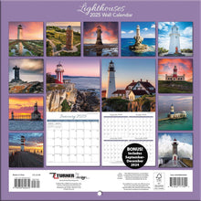 Load image into Gallery viewer, Turner Lighthouses Photo 2025 Mini Wall Calendar
