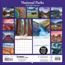 Load image into Gallery viewer, Turner National Parks Photo 2025 Mini Wall Calendar
