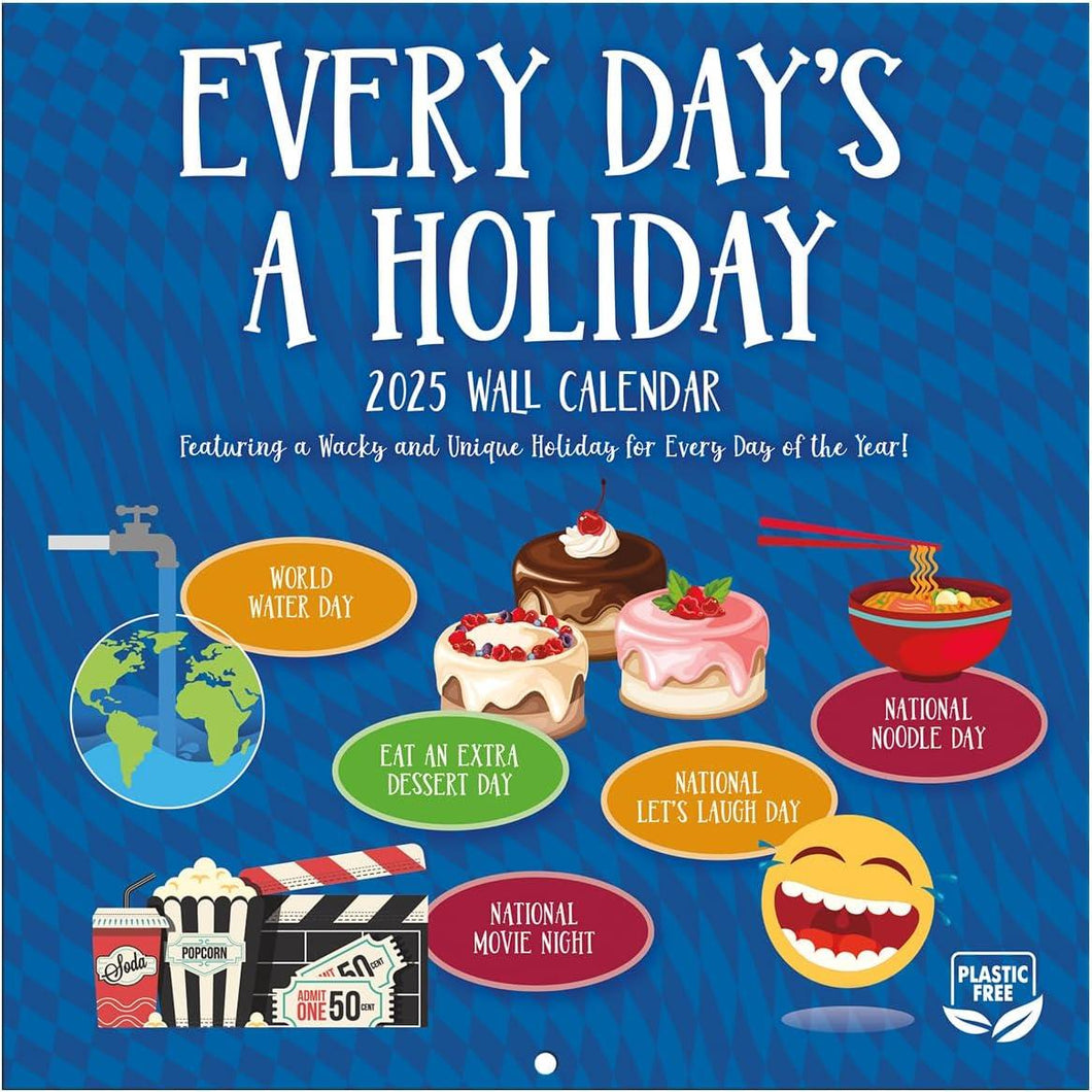 Turner Every Day's A Holiday Photo 2025 Mini Wall Calendar