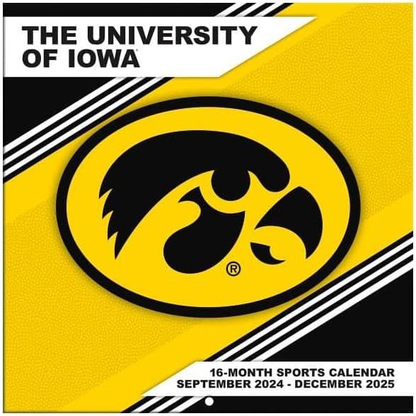 Turner Iowa Hawkeyes 2025 Mini Wall Calendar