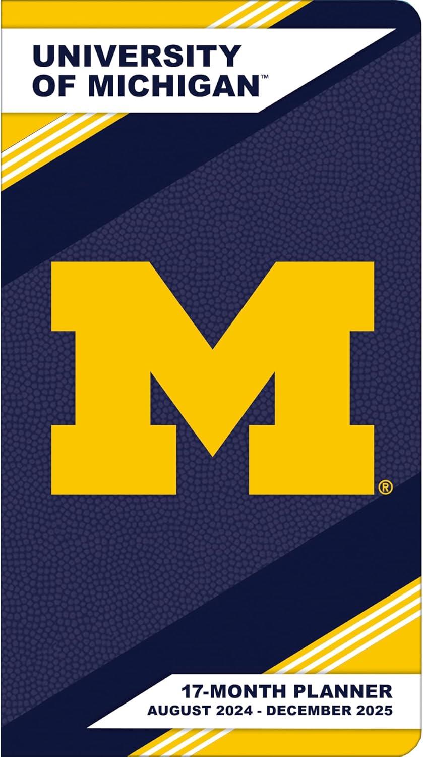 Turner Michigan Wolverines 2025 17-Month Pocket Planner