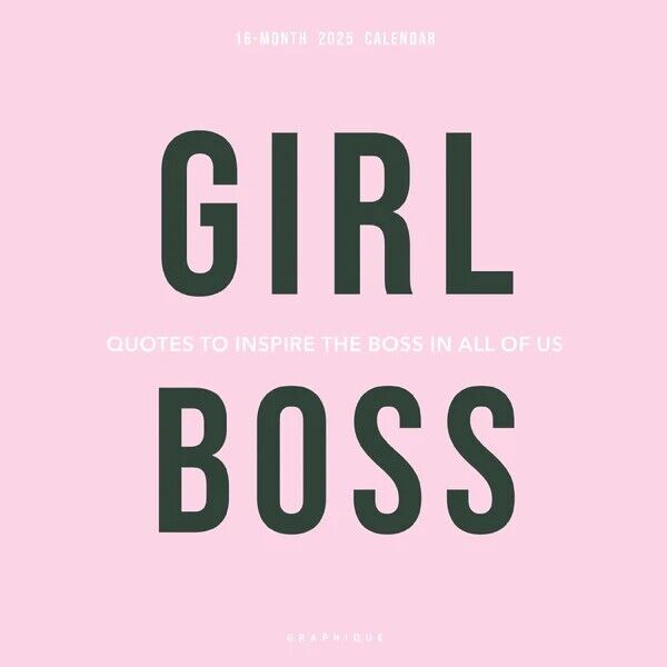 Graphique Girl Boss 2025 12 x 12 Wall Calendar