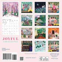 Load image into Gallery viewer, Graphique Joyful Landscapes 2025 7 x 7 Mini Calendar
