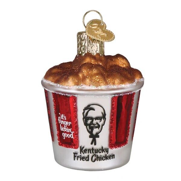 Old World Christmas KFC Bucket Of Chicken Ornament