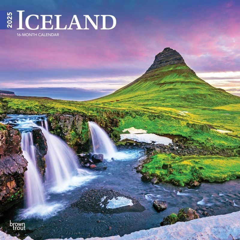 Browntrout Iceland 2025 12 x 12 Wall Calendar