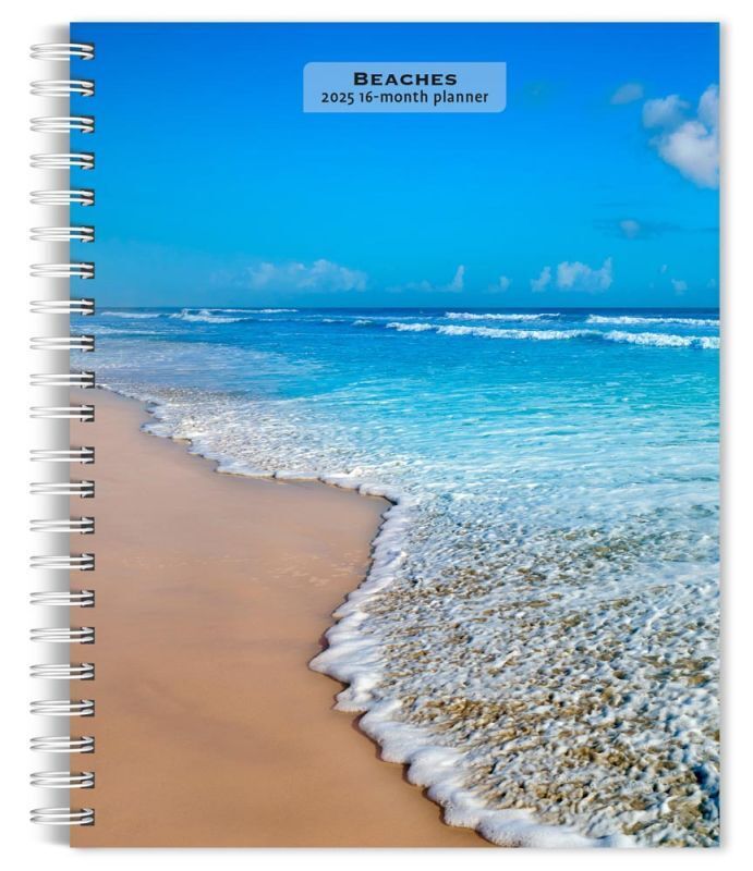 Browntrout Beaches 2025 6 x 7.75 Inch Weekly Engagement Planner