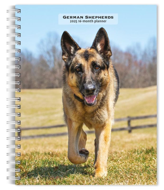 Browntrout German Shepherds 2025 6 x 7.75 Weekly Engagement Planner