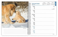 Load image into Gallery viewer, Browntrout Golden Retrievers 2025 6 x 7.75 Weekly Engagement Planner
