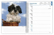 Load image into Gallery viewer, Browntrout I Love Puppies 2025 6 x 7.75 Weekly Engagement Planner
