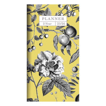 Load image into Gallery viewer, TF Publishing 2025-2026 Yellow Botanical Small Monthly Pocket Planner
