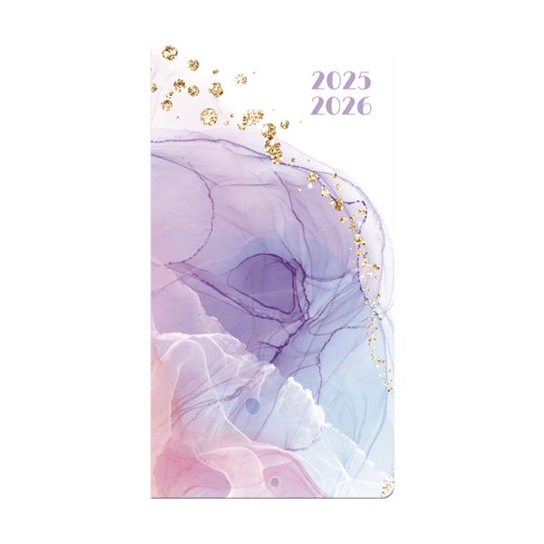 Trends International Pastel Agate 2 Year 2025-2026 Pocket Planner