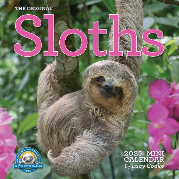 Workman Original Sloths 2025 Mini Calendar