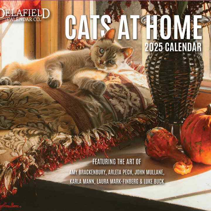 Robert Lang Cats At Home 2025 Wall Calendar