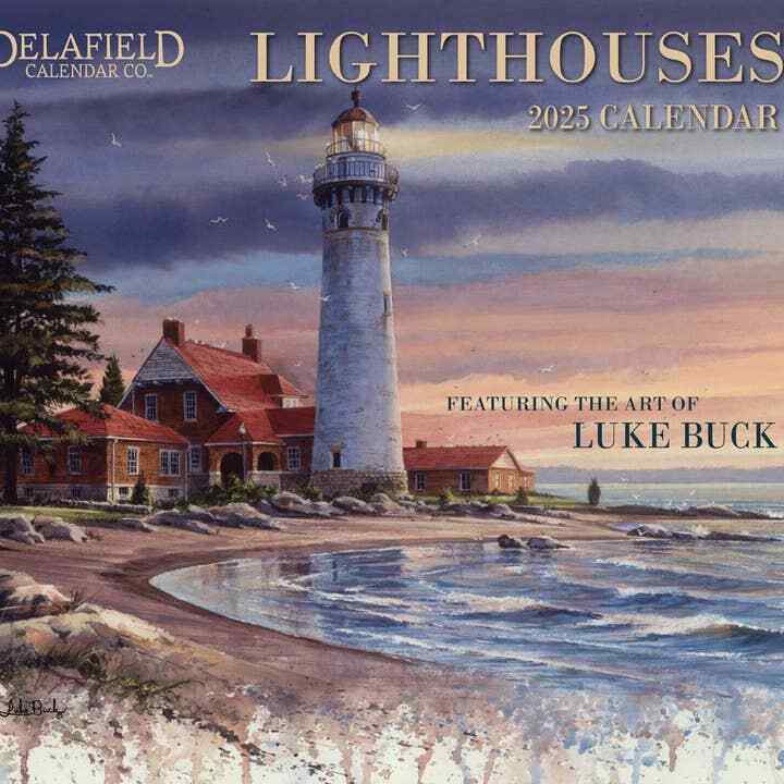 Robert Lang Lighthouse 2025 Wall Calendar