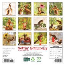 Load image into Gallery viewer, Willow Creek Gettin&#39; Squirrelly 2025 7&quot; x 7&quot; Mini Wall Calendar
