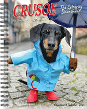 Load image into Gallery viewer, Willow Creek Crusoe the Celebrity Dachshu 2025 6.5&quot; x 8.5&quot; Engagement Calendar
