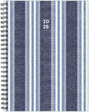 Load image into Gallery viewer, Willow Creek Chambray Stripe 2025 Softcover Weekly Planner
