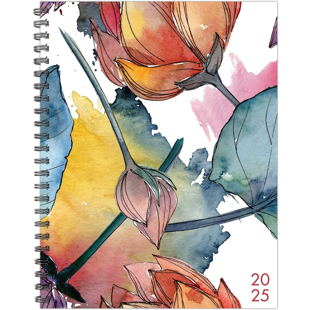 Willow Creek Watercolor Floral 2025 Weekly Planner