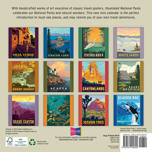 Load image into Gallery viewer, Sellers Publishing Illustrated National Parks 2025 7 x 7 Mini Calendar
