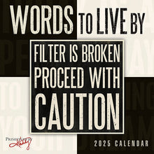 Load image into Gallery viewer, Sellers Publishing Words to Live By 2025 7 x 7 Mini Calendar
