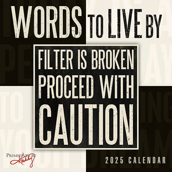 Sellers Publishing Words to Live By 2025 7 x 7 Mini Calendar