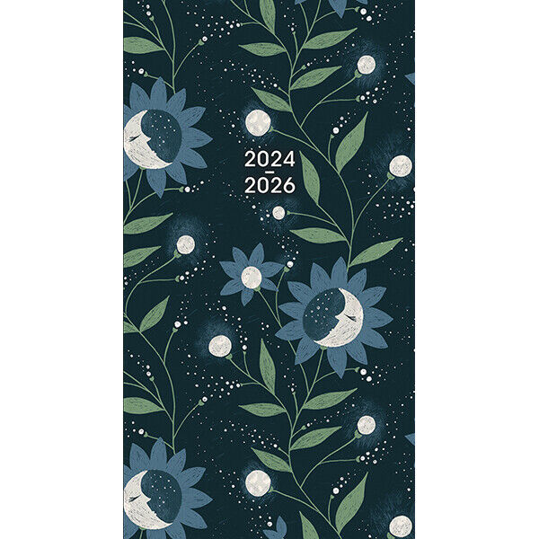 Sellers Publishing Moonflowers 2025 Two-Year-Plus Pocket Planner