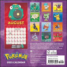 Load image into Gallery viewer, Harry Abrams Pokémon 2025 7 x 7 Mini Calendar
