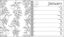 Load image into Gallery viewer, Andrews McMeel Johanna Basford 12-Month 2025 Weekly Coloring Calendar
