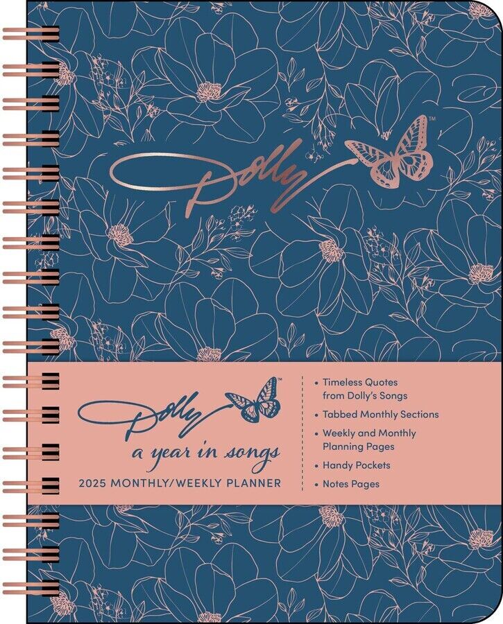 Andrews McMeel Dolly Parton: A Year in Songs Deluxe Organizer 2025 Planner